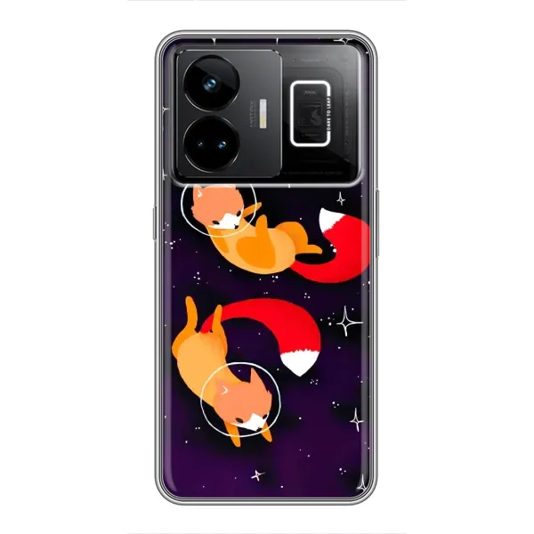 Чехол с рисунком «Лисы» для Realme GT3 Чехол с рисунком «Лисы» для Realme GT3