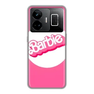 Силиконовый Чехол Барби Фильм на Realme GT3 (Лого Барби)