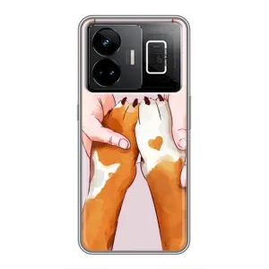 Чехол (ТПУ) Милые собачки для Realme GT3 (Любовь к собакам)