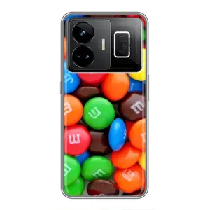 Чохол з зображенням смачної їжі для Realme GT3 (Різнокольорові M&M'S)