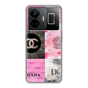 Чехол (Dior, Prada, YSL, Chanel) для Realme GT3 (Модница)
