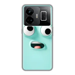 Силиконовые Чехлы (смешные стикеры) для Realme GT3 (Забавное мятное лицо)