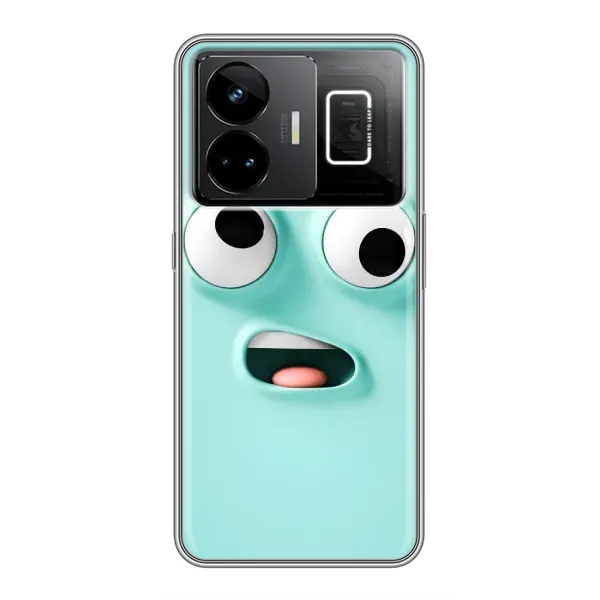 Чехол с рисунком «Забавное мятное лицо» для Realme GT3 Чехол с рисунком «Забавное мятное лицо» для Realme GT3
