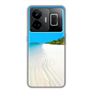 Летний Чехол на Realme GT3 (Море песок)