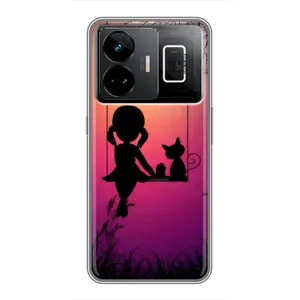 Дівчачий Чохол для Realme GT3 (На гойдалці)