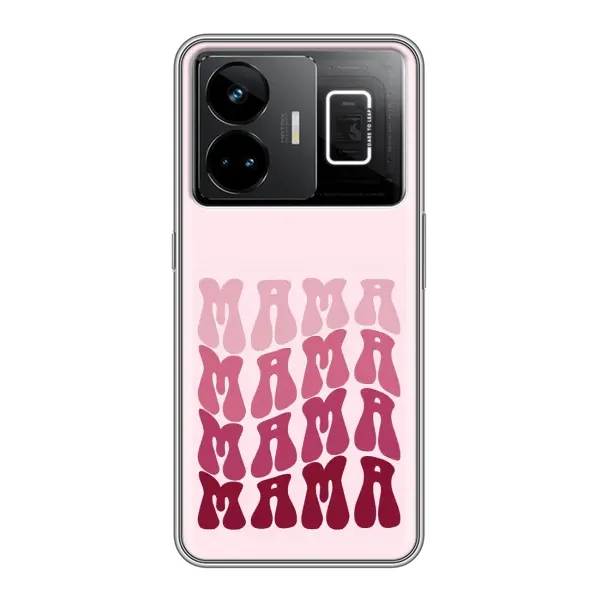 Чехол с рисунком «Надпись мама» для Realme GT3 Чехол с рисунком «Надпись мама» для Realme GT3