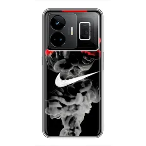 Силіконовый Чохол на Realme GT3 з картинкою НАЙК (Nike дим)