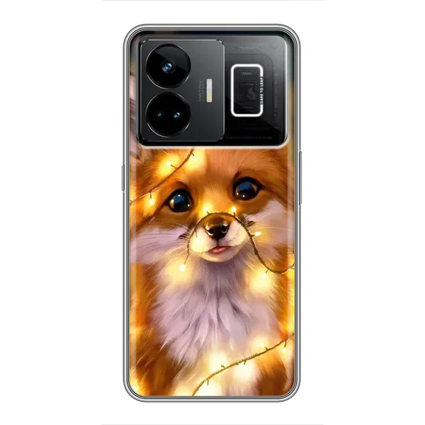 Чехол с рисунком «Новогодний лисенок» для Realme GT3 Чехол с рисунком «Новогодний лисенок» для Realme GT3