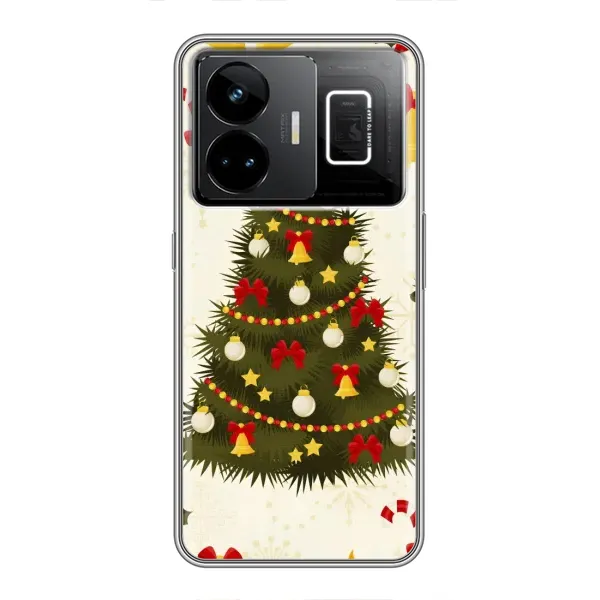 Чехол с рисунком «Новогодний принт» для Realme GT3 Чехол с рисунком «Новогодний принт» для Realme GT3