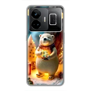 Чохли на Новий Рік Realme GT3 (Новорічний ведмедик)