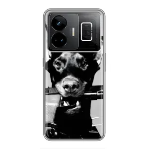 Чехол ДОБЕРМАН для Realme GT3 (Опасный доберман)