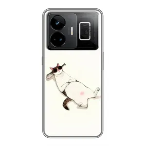 Чехол на тематику: Коты для Realme GT3 (Отдых)