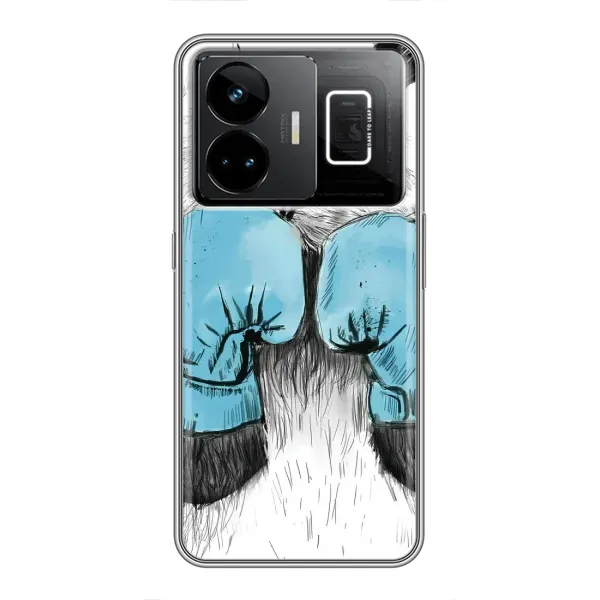 Чехол с рисунком «Панда боксер» для Realme GT3 Чехол с рисунком «Панда боксер» для Realme GT3