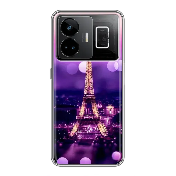 Чехол с рисунком «Париж башня» для Realme GT3 Чехол с рисунком «Париж башня» для Realme GT3