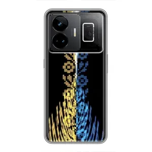 Силиконовый Чехол на Realme GT3 (Патриотическая вышиванка)