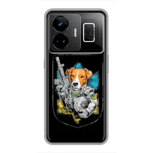 Чехол с принтом для Realme GT3 (Патрон Воин)