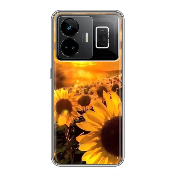 Чехол с рисунком «поле подсолнухов» для Realme GT3