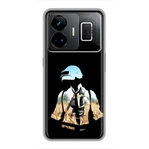 Силиконовый чехол с картинкой "Герой Pubg" на Realme GT3 (Пубг мен)