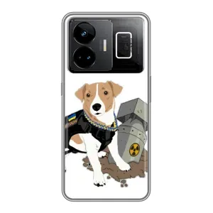 Чехол с принтом Собаки Патрон для Realme GT3 (Пёс Патрон с ракетой)