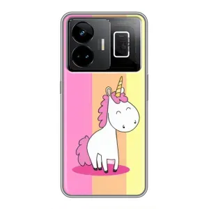 Чехол Unicorn на Realme GT3 (Радужный Единорог)