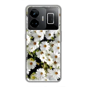 Чехол с ромашками на Realme GT3 (Рамка в ромашках)