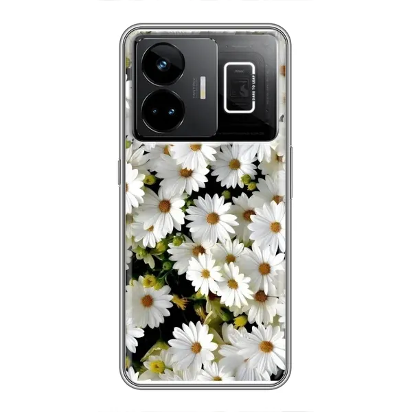 Чехол с рисунком «Рамка в ромашках» для Realme GT3 Чехол с рисунком «Рамка в ромашках» для Realme GT3