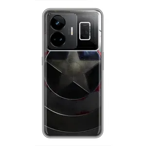 Чохол с Щітом Капітана Америки на Realme GT3 (Ретро Щит Капітана)