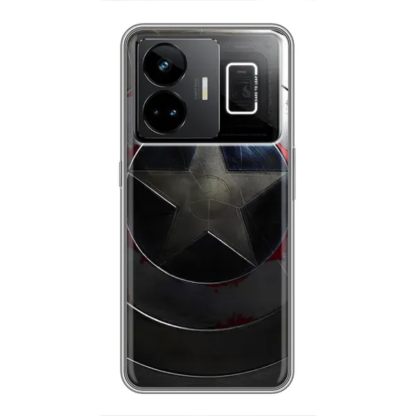 Чехол с рисунком «Ретро Щит Капитана» для Realme GT3