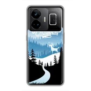 Силіконовий бампер на різдво для Realme GT3 (Різдвяний Олень)