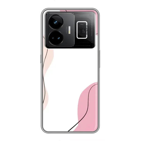 Чехол с рисунком «Розовый фон» для Realme GT3 Чехол с рисунком «Розовый фон» для Realme GT3