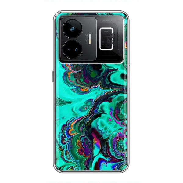 Чехол с рисунком «Салатный мрамор» для Realme GT3 Чехол с рисунком «Салатный мрамор» для Realme GT3