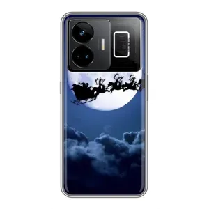 Чохол Санта Клаус для Realme GT3 (Санта - місяць)
