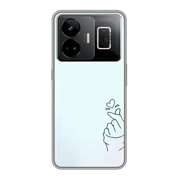 Чехол с рисунком «Сердце на голубом» для Realme GT3 Чехол с рисунком «Сердце на голубом» для Realme GT3