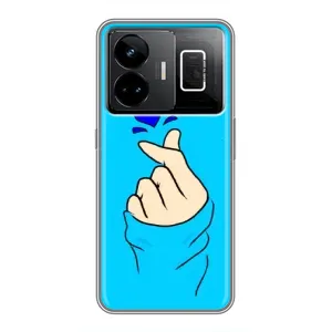Чохол (Знак сердечка) для Realme GT3 (Сердечко на синоьому)