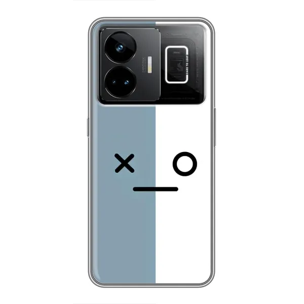 Чехол с рисунком «Серо-белый» для Realme GT3 Чехол с рисунком «Серо-белый» для Realme GT3