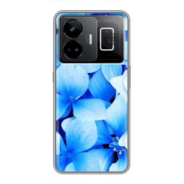 Чехол с рисунком «Синие цветы» для Realme GT3 Чехол с рисунком «Синие цветы» для Realme GT3
