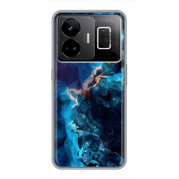 Чехол с рисунком «Синий мрамор» для Realme GT3 Чехол с рисунком «Синий мрамор» для Realme GT3