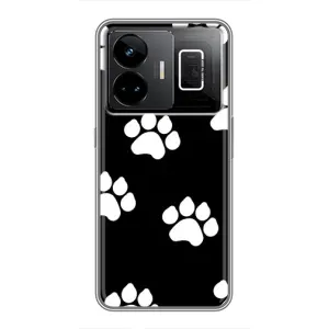 Бампер для Realme GT3 с картинкой "Песики" (Следы собак)