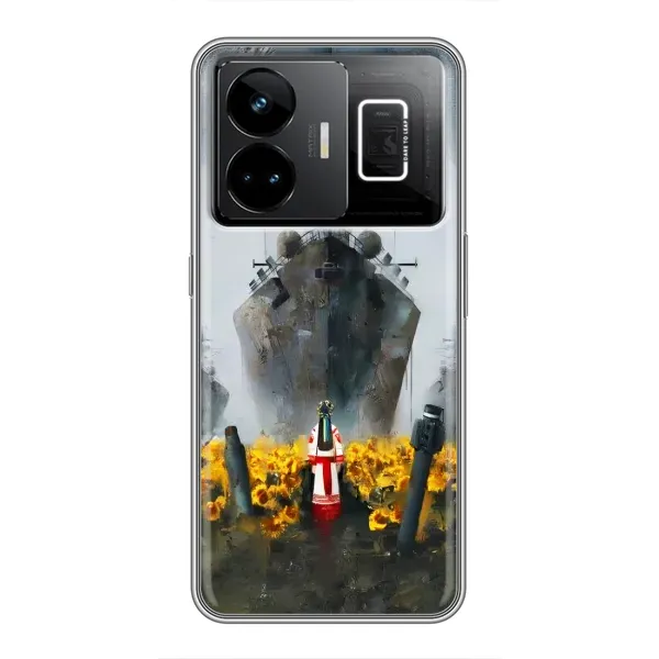 Чехол с рисунком «Смелость» для Realme GT3 Чехол с рисунком «Смелость» для Realme GT3
