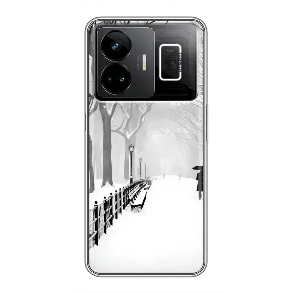 Чехол с рисунком «Снегом замело» для Realme GT3 Чехол с рисунком «Снегом замело» для Realme GT3
