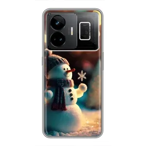 Чохли на Новий Рік Realme GT3 (Сніговик святковий)
