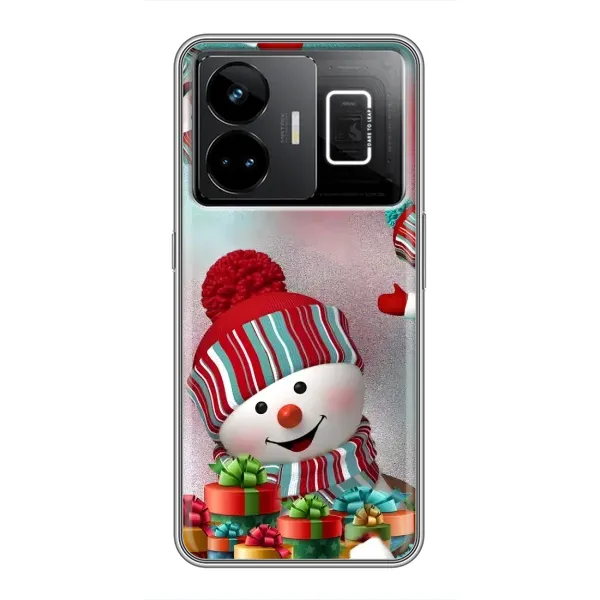 Чехол с рисунком «Снеговик в шапке» для Realme GT3 Чехол с рисунком «Снеговик в шапке» для Realme GT3