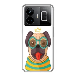 Бампер для Realme GT3 с картинкой "Песики" (Собака Король)