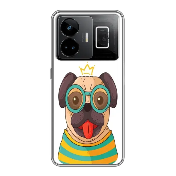 Чехол с рисунком «Собака Король» для Realme GT3 Чехол с рисунком «Собака Король» для Realme GT3