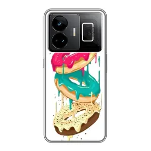 Чохол з зображенням смачної їжі для Realme GT3 (Соковиті пончики)