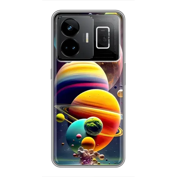 Чехол с рисунком «Солнечна система» для Realme GT3 Чехол с рисунком «Солнечна система» для Realme GT3