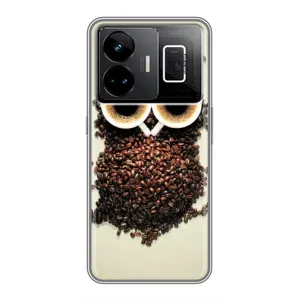Чехлы с принтом СОВЫ для Realme GT3 (Сова с зерен кофе)