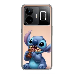 Чехол с рисунком Стич для Realme GT3 (Стич с шоколадом)