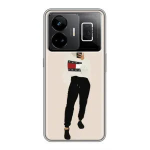 Силіконовый Чохол на Realme GT3 з картинкой Модных девушек (Стильна)