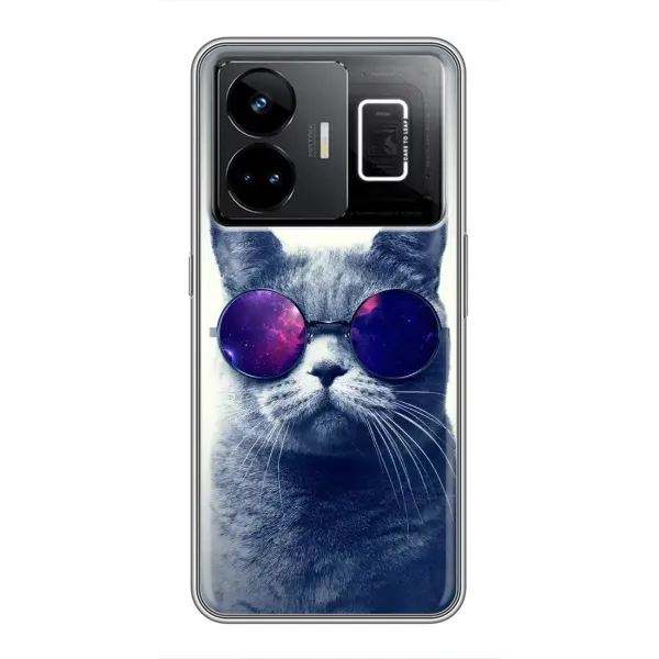 Чехол с рисунком «Стильный КОТ» для Realme GT3 Чехол с рисунком «Стильный КОТ» для Realme GT3